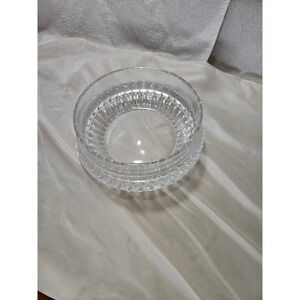 Gorham Nachtmann West Germany Full Lead Crystal Bowl 8.5 Inch 684 Thumbprint